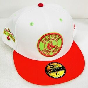 Boston Red Sox New Era Fenway Park 100 Years 59FIFTY‎ Fitted Hat Cap 7 7/8 MLB